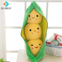 ราคา JEOBEST ถั่วลันเตาน่ารักตุ๊กตาหนานุ่ม3ตุ๊กตาถั่วในฝักหมอนอิงนุ่มถอด Boneka Mainan ของขวัญวันเกิดเด็ก (23696436254)