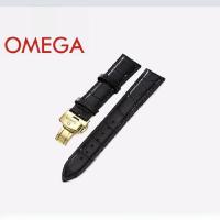ราคา สายนาฬิกาหนังแท้สำหรับผู้ชาย Omega Butterfly Buckle เข็มขัดแบบดั้งเดิม สายนาฬิกา สายผูกรองรับ เครื่องประดับแฟชั่น (22325331913)