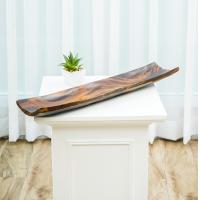 ราคา Vasora Decorative Mango Wood Tray ถาดไม้ ถาดไม้มะม่วง ถาดยาว ถาดใส่ของ ถาดใส่อาหาร ขนาด 50 x 10 cm (16725356019)