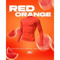 ราคา Net Sport เสื้อรัดกล้ามเนื้อผู้ใหญ่ สีส้มแดง ป้องกันรังสียูวี ระบายอากาศได้ดี (23136794120)