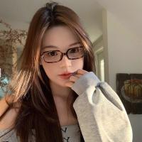 ราคา แว่นสายตาทรงสี่เหลี่ยมป้องกันแสงสีฟ้าสำหรับผู้หญิง สไตล์เรโทร แว่นสายตาแบบแบน เลนส์แบบไม่ต้องใส่ แว่นสายตาแบบทันสมัยสำหรับนักเรียน (24478145931)