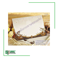 ราคา การ์ดงานศพ ฌาปนกิจศพ การ์ดพับ 100 แผ่น พร้อมซอง ราคา ห่อ คลังกระดาษ (17539832908)