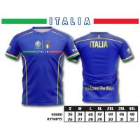ราคา เสื้อบอลพิมพ์ลาย ทีมชาติ อิตาลี สีน้ำเงิน italia football (9119904859)