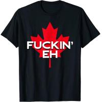 ราคา เสื้อยืด Fckin Eh Canadian Flag Maple Leaf Funny Canada Moose Elk T Shirt (21045663091)