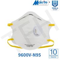 ราคา หน้ากากอนามัย Makrite รุ่น 9600V N95 หน้ากากเอ็น 95 ป้องกันกันฝุ่นและมลภาวะทางอากาศ 1 กล่อง 10 ชิ้น มีวาล์ว (21395928548)