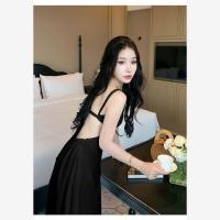 ราคา ชุดเดรสยาวปานกลางแบบเปิดหลังสุดหรูหรา ทรงเอ เดรสยาวปานกลางสำหรับฤดูร้อน สไตล์หวาน ผ้าชีฟอง แขนกุด คอวี ชุดไปงานปาร์ตี้ชายหาด (24422610118)