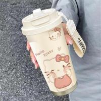 ราคา Cute Hello Kitty Thermos Bouncy Stainless Steel Thermos Sanrio Thermos Portable Water Bottle Student Couple Gift Office Worker (24192582201)