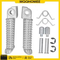 ราคา MQQHOMEE พักเท้า หน้า มีเนียม ขายเป็นคู่ ที่วางเท้าด้านหน้ารถจักรยานยนต์สำหรับ Yamaha YZF1000 R1 R6 R3 R15 R25 MT07 MT09 XJ6 FZ1FZ6FZ8 หมุดมอเตอร์อลูมิเนียม พักเท้าหลัง Left right front foot rest (244