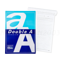 ราคา ราคา 1 โหล สมุดรายงาน Double A สมุดรายงานมีเส้น ฉีกได้ ขนาด A4 หนา 80 แกรม จำหน่าย 25 แผ่น 40 แผ่น (22443936265)