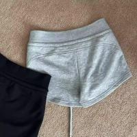 ราคา กางเกงขาสั้นกีฬาเอวต่ำสีเทาสำหรับผู้หญิง กางเกงขาสั้นสีดำ กางเกงขายาวทรงตรงลำลองสำหรับผู้หญิงในช่วงฤดูร้อน กางเกงขายาวทรงตรงสำหรับผู้หญิง (24556305595)
