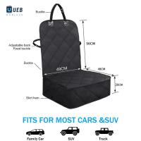 ราคา Ueblock Dog Car Front Seat Cover Waterproof Non Slip Pet Cat Dog Carrier Folding Car Rear Back Seat Mat Car Travel Accessories (24297149276)