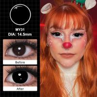 ราคา Magister คอนแทคเลนส์ Original 2 ชิ้น Crazy LENS คอสเพลย์คอนแทคเลนส์สีขาว สีดำ 14 5 มม เลนส์แว่นตาสำหรับฮาโลวีนสีสันที่ไม่ซ้ำกัน Animated คอนแทคเลนส์ (22783028019)