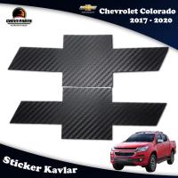 ราคา สติ๊กเกอร์โลโก้เชฟโรเลต คาร์บอน เคฟล่าสติ๊กเกอร์ หน้า หลัง Carbon kevlar sticker for Chevrolet Colorado (1055006337)