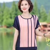 ราคา เสื้อเสื้อชีฟองโอเวอร์ไซส์ผ้าชีฟองสำหรับคุณแม่แขนสั้นซัมเมอร์สไตล์เกาหลีแบบใหม่ทรงหลวมเสื้อคลุมหน้าท้องดูบางและเล็ก (24238954331)