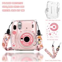ราคา เคสกล้องอินสแตนท์ For Fujifilm Instax Mini 11 กระเป๋าใส่กล้องใส Instax Mini11 พร้อมสายสะพายไหล่ปรับได้ สติ๊กเกอร์น่ารักๆ (24194995520)