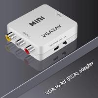 ราคา High Quality Universal PC VGA to TV AV RCA Signal Adapter Converter video converter VGA S Supports NTSC PAL system (7642464505)