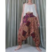 ราคา กางเกงม้งนากา ขาจั้ม กางเกงชาวเขา กางเกงพื้นเมือง ใส่ได้ทั้งชายและหญิง (14912134612)