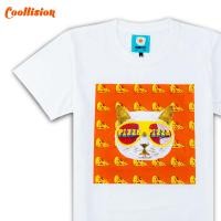 ราคา โล๊ะstock เสื้อยืดสกรีนลาย น้องแมวPizza ผ้าCotton100 เสื้อสกรีน เสื้อลายแมว (18573975650)