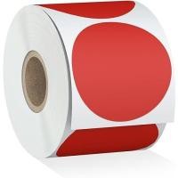 ราคา Colorful sticker สติ๊กเกอร์ความร้อนสี แบบวงกลม สติ๊กเกอร์วงกลม โลโก้ ขนาด 50X50มม Barcode Thermal Label (23158240104)