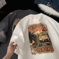 ราคา เสื้อยืดสตรีทแวร์สไตล์เกาหลีสำหรับผู้หญิงเสื้อโอเวอร์ไซส์พิมพ์ลายวินเทจเสื้อแนวสตรีทฮิปฮอปเสื้อผ้าแฟชั่นเกาหลี (19534155777)