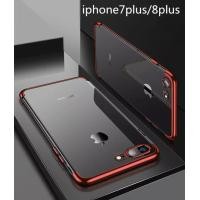 ราคา Case ไอโฟน7พลัส Case iPhone7Plus iPhone8Plus เคสซิลิโคน ขอบสีหลังใส เคสนิ่ม สำหรับรุ่น iPhone7 iPhone8 (702040083)