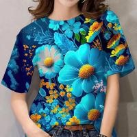 ราคา เสื้อสงกรานต์2568 เสื้อสงกรานต์เสื้อยืดแฟชั่นเสื้อยืดลายดอกไม้แขนสั้นเสื้อยืดลายดอกไม้สงกรานต์เสื้อยืดวันหยุดสบายๆฮาวาย Songkran Festival (24040931384)