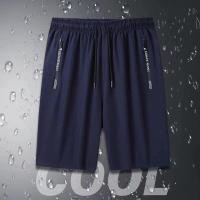 ราคา กางเกงขาสั้น มีกระเป๋า เอวยางยืด มีเชือก ทำจากผ้าไหมเย็น ระบายอากาศ กางเกงกีฬา ขาสั้น (22694709083)