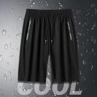 ราคา กางเกงขาสั้น มีกระเป๋า เอวยางยืด มีเชือก ทำจากผ้าไหมเย็น ระบายอากาศ กางเกงกีฬา ขาสั้น (22694709081)