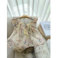 ราคา เสื้อคอเหลี่ยมแขนระบายผ้าลูกไม้ฉลุแต่งริ้บบิ้นลูกไม้ (24537806601)