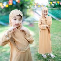 ราคา ชุดเดรสเด็กมุสลิมพร้อมผ้าคลุมฮิญาบ ชุดผู้หญิงอิสลาม ดีเทลปักเพชรรีดสุดอลังผ้าไอทีวาย สไตล์ตุรกีทรงสวยหรู GC34วาริสมุสลิม (21067538686)