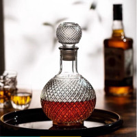 ราคา ขวดแก้ว ลายคริสตัล ทรงกลม ขวดน้ำผึ้ง ขวดเหล้า ขวดไวน์ ขวดน้ำหอม ขวดทรงกลม สินค้าตรงปก พร้อมส่ง (19608754457)