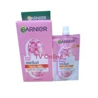 ราคา ส่งฟรี 6 ซอง Garnier sakura white pinkish cream 7 ml การ์นิเย่ ซากุระ 7 มล x 6 ซอง ซองฝาหมุน รุ่นซองละ20บาท (24363012974)