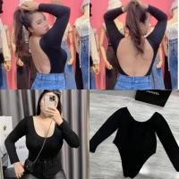 ราคา บอดี้สูทแขนยาวเว้าหลัง สาวอวบยืดเยอะ รอบอก32 46 (15528312683)