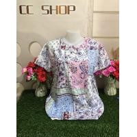 ราคา เสื้อลายดอกสาวอวบ เสื้อแฟชั่นผญ สาวอวบ เสื้อลายดอก เสื้อสงกรานต์ รุ่น8846 (23895637335)