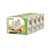 ราคา แพ็ค 4ก้อน Citra Soap 110g ซิตร้า สบู่บำรุงผิว 110กรัม (22392976925)