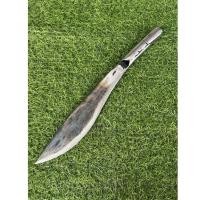 ราคา มีดแหลมแหนบบ้อง ชุบแข็ง มีดปลายแหลมทำจากเหล็กแหนบใบมีคมทนสามารถฟันไม้ใหญ่ได้ เป็นงานเหล็กชิ้นเดียวไม่มีลอยต่อ ใบมีดยาว 11 12 นิ้ว ยาวรวมด้าม 18 นิ้ว ใบมีดกว้าง 2 นิ้ว สันมีดหนา 5 มิล หนัก 620 670 กรัม