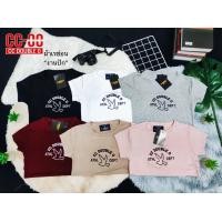 ราคา เสื้อยืด ผ้าเรย่อน งานปักCC OO เนื้อผ้าดีทรงสวยใส่สบาย อก32 38 ยาว23 มี 6 สี ดำ ขาว เทา แดง กะปิ เบจ (15285114037)