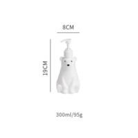 ราคา ขวดรีฟิล Refill รุปหมี สไตล์มินิมอล สำหรับใส่ครีมอาบน้ำ สบู่ แชมพู ขวดปั๊มสบู่เหลวเปล่า ขนาด 300 450 ml (19326589960)