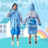 ราคา พร้อมส่งในไทย เสื้อกันฝนเด็ก เสื้อกันฝนเด็กโต เสื้อกันฝนมีที่คลุมกระเป๋าหลัง เสื้อกันฝนตัวยาวลายการ์ตูนน่ารัก (19326977725)
