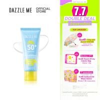 ราคา DAZZLE ME Attack on Sun UV Protection Essence Sunscreen Gel SPF50 PA ครีมกันแดดเนื้อเจล สูตรอ่อนโยนสำหรับผิวแพ้ง่าย (21749637548)