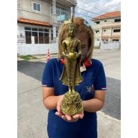 ราคา พระปางอุ้มบาตร พระประจำวันวันพุธ สูง15นิ้ว สีทองโบราณ (16452929396)