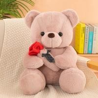 ราคา Comysubao ตุ๊กตาหมี ด้วยดอกกุหลาบ 25CM ตุ๊กตาของเล่น นุ่มและน่ารัก ของขวัญวันเกิด ของขวัญวันเกิด (24602225626)