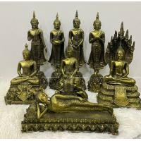 ราคา พระประจำวัน หน้าตัก5นิ้ว สีทองโบราณ เนื้อเรซิ่น (18509048711)