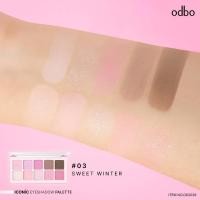 ราคา อายแชโดว์พาเลท 10 สี ODBO ICONIC EYESHADOW PALETTE มีให้เลือก 4 เฉดสี OD2029 (24381307452)
