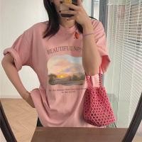 ราคา เสื้อยืดแขนสั้นสาวอวบผู้หญิง เสื้อผ้าแฟชั่นวัยรุ่นน่ารัก oversize เสื้อโอเวอร์ไซส์เกาหลี เสื้อยืดคนอ้วนลายการ์ตูนสตรีท (22853785842)