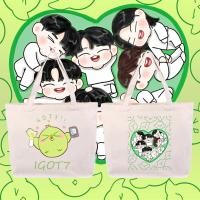 ราคา NEW กระเป๋าผ้าใบ GOT7 ลูกนก IGOT7 tote bag เสื้อยืดพิมพ์คุณภาพสูง (24506101148)
