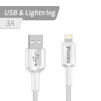 ราคา Yoodex S57 Max สายชาร์จ Lightning ชาร์จเร็ว 3A สายแบบถัก สำหรับ iPhone 5 ถึง iPhone 14 ถ่ายโอนข้อมูลได้ Flash Charging Data Cable (23925697139)