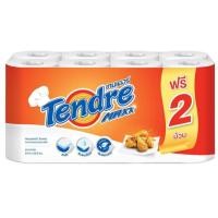 ราคา Tendre เทนเดอร์ กระดาษอเนกประสงค์ กระดาษเอนกประสงค์ หนา ซึมซับดี สะอาดเร็ว ขนาดแผ่น 24 5 25 ซม แพ็ค 6 ม้วน x 1 แพ็ค (16468698940)