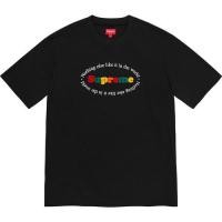 ราคา New Supreme Nothing Else Top TEE alphabet rainbow print short sleeved T shirt for men and women (17463360123)