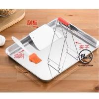 ราคา แป้งทำก๋วยเตี๋ยวหลอด 肠粉 สูตรฮ่องกง เนื้อเหนียวนุ่ม ทำง่าย พร้อม ซีอิ้วราดก๋วยเตี๋ยวหลอด และ ถาดสแตนเลส ก๋วยเตี๋ยวหลอด (23105855092)